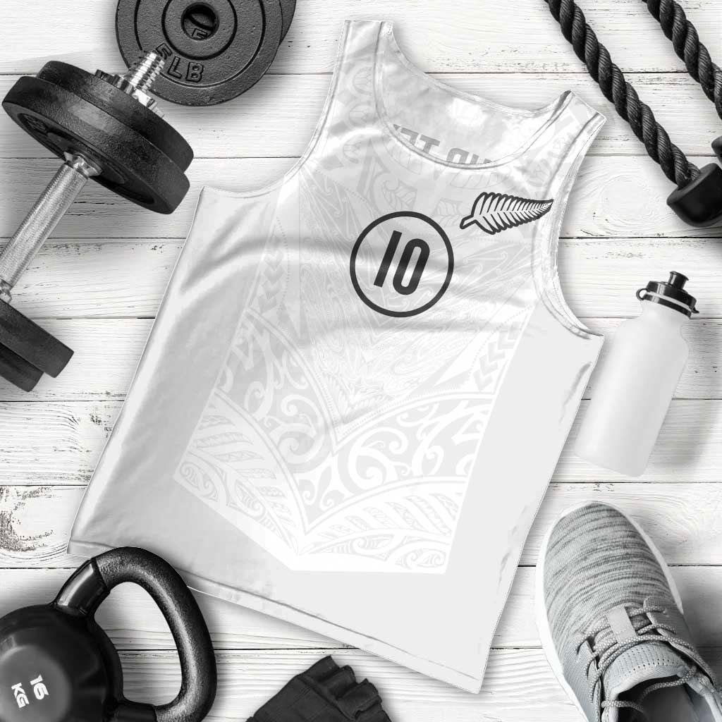Custom New Zealand Football Men Tank Top The Whites-Sporty T90 Style - Aussie Hoodie