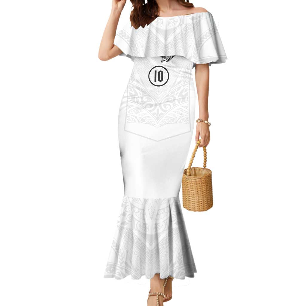 Custom New Zealand Football Mermaid Dress The Whites-Sporty T90 Style - Aussie Hoodie
