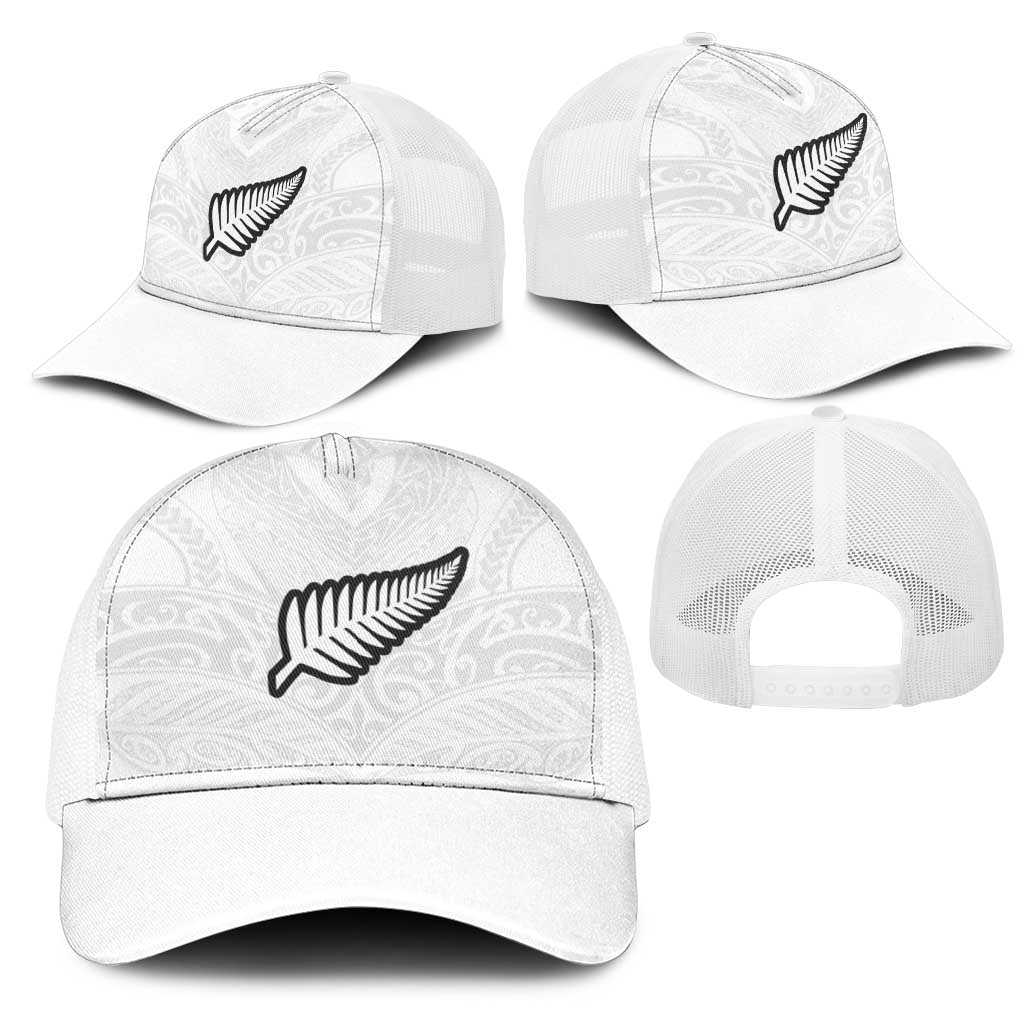 New Zealand Football Mesh Trucker Cap The Whites-Sporty T90 Style - Aussie Hoodie