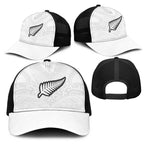 New Zealand Football Mesh Trucker Cap The Whites-Sporty T90 Style - Aussie Hoodie