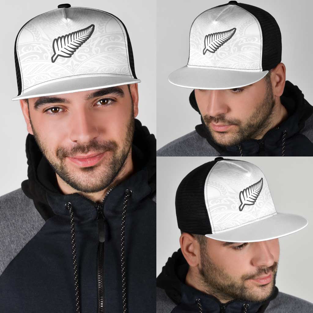 New Zealand Football Mesh Trucker Cap The Whites-Sporty T90 Style - Aussie Hoodie