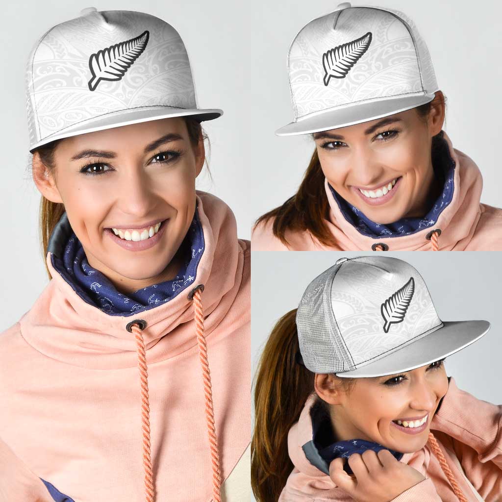 New Zealand Football Mesh Trucker Cap The Whites-Sporty T90 Style - Aussie Hoodie