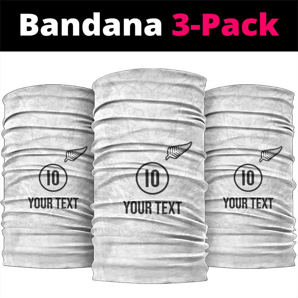 Custom New Zealand Football Neck Gaiter The Whites-Sporty T90 Style - Aussie Hoodie