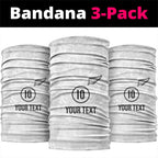 Custom New Zealand Football Neck Gaiter The Whites-Sporty T90 Style - Aussie Hoodie