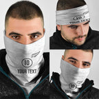 Custom New Zealand Football Neck Gaiter The Whites-Sporty T90 Style - Aussie Hoodie
