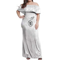 Custom New Zealand Football Off Shoulder Maxi Dress The Whites-Sporty T90 Style - Aussie Hoodie