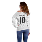 Custom New Zealand Football Off Shoulder Sweater The Whites-Sporty T90 Style - Aussie Hoodie