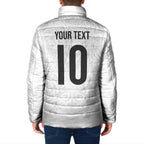 Custom New Zealand Football Padded Jacket The Whites-Sporty T90 Style - Aussie Hoodie
