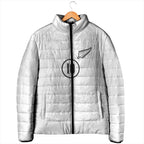 Custom New Zealand Football Padded Jacket The Whites-Sporty T90 Style - Aussie Hoodie