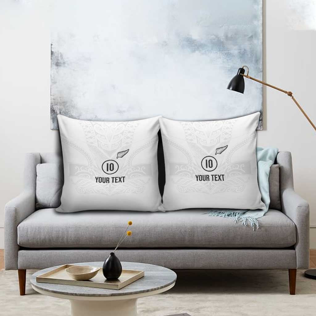 Custom New Zealand Football Pillow Cover The Whites-Sporty T90 Style - Aussie Hoodie