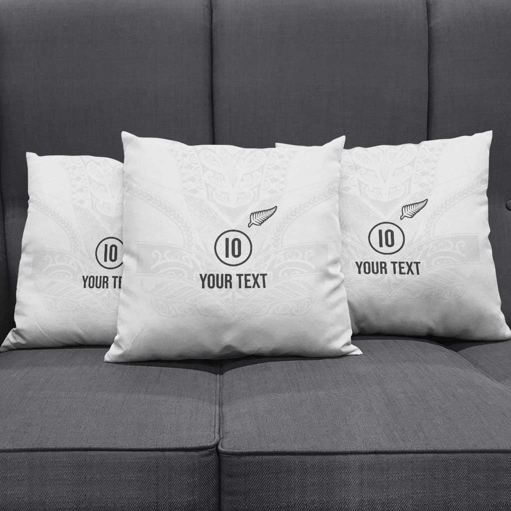 Custom New Zealand Football Pillow Cover The Whites-Sporty T90 Style - Aussie Hoodie