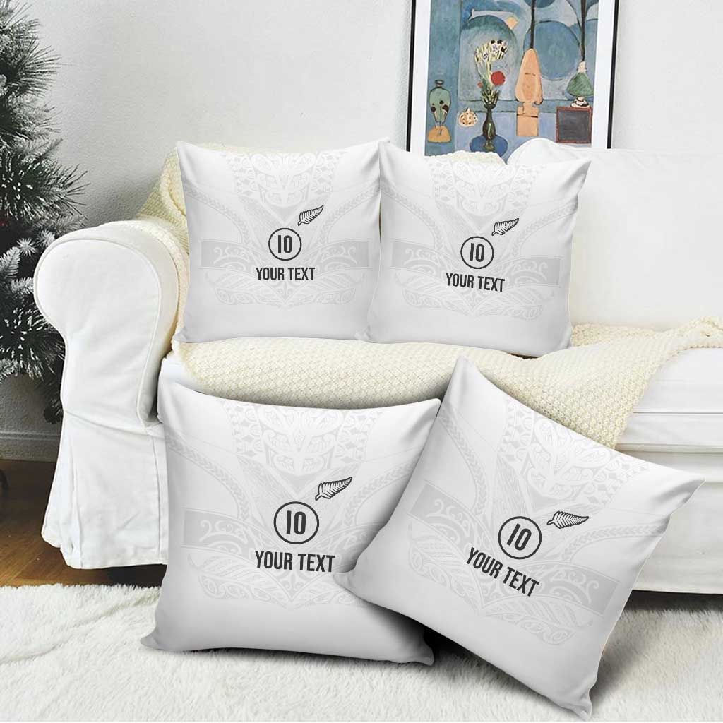 Custom New Zealand Football Pillow Cover The Whites-Sporty T90 Style - Aussie Hoodie