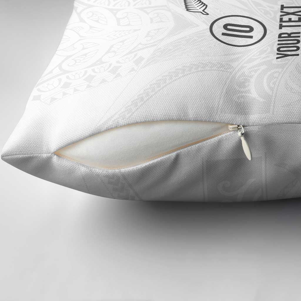Custom New Zealand Football Pillow Cover The Whites-Sporty T90 Style - Aussie Hoodie