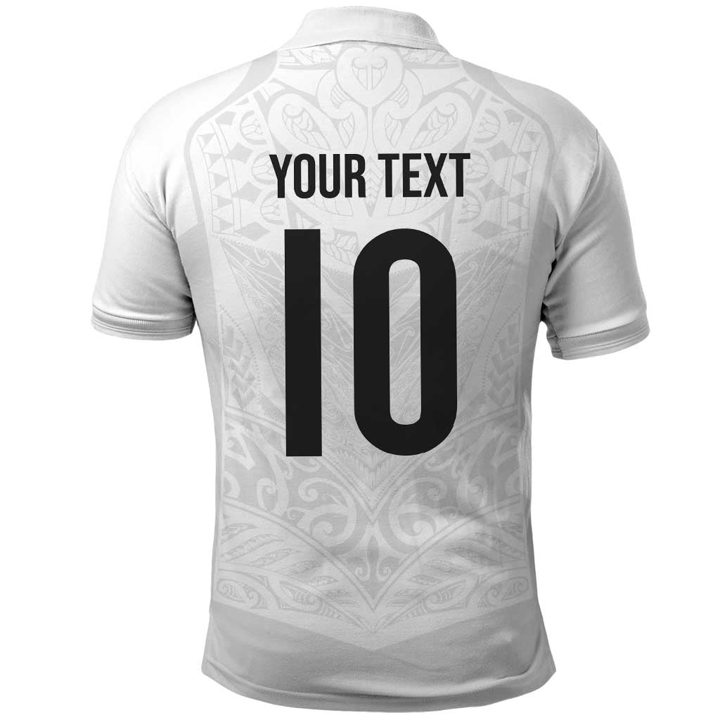 Custom New Zealand Football Polo Shirt The Whites-Sporty T90 Style - Aussie Hoodie