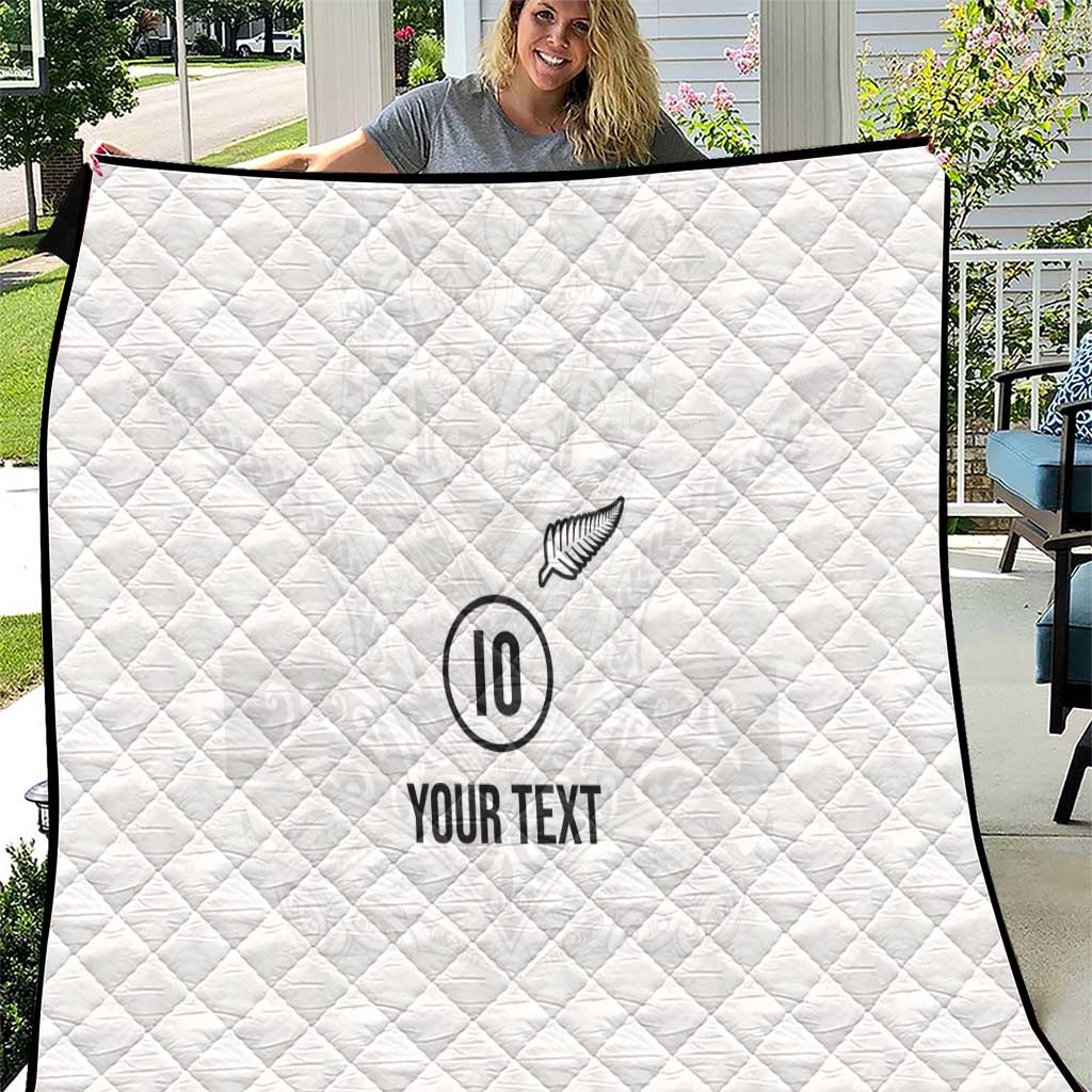 Custom New Zealand Football Quilt The Whites-Sporty T90 Style - Aussie Hoodie