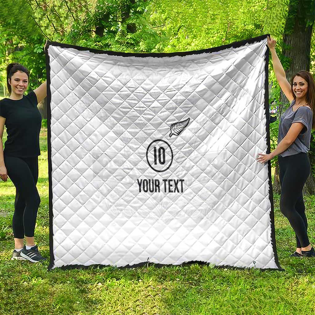 Custom New Zealand Football Quilt The Whites-Sporty T90 Style - Aussie Hoodie