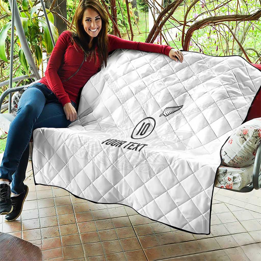 Custom New Zealand Football Quilt The Whites-Sporty T90 Style - Aussie Hoodie