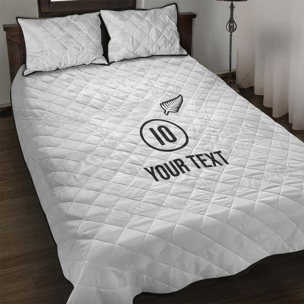 Custom New Zealand Football Quilt Bed Set The Whites-Sporty T90 Style - Aussie Hoodie