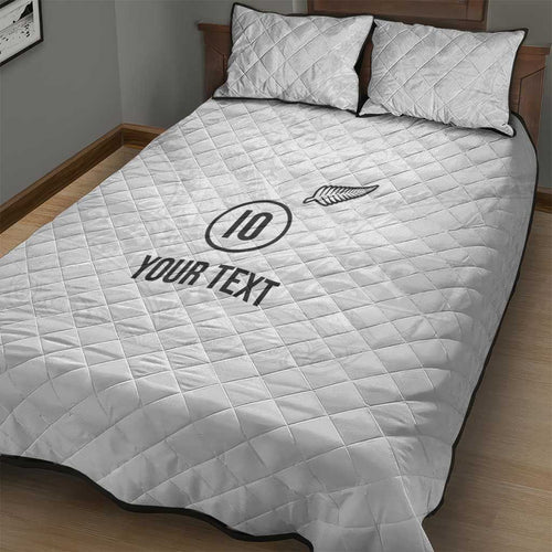 Custom New Zealand Football Quilt Bed Set The Whites-Sporty T90 Style - Aussie Hoodie