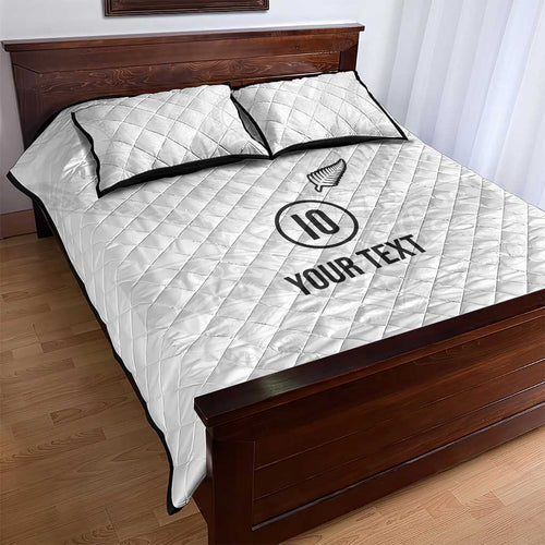 Custom New Zealand Football Quilt Bed Set The Whites-Sporty T90 Style - Aussie Hoodie