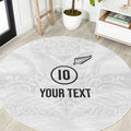 Custom New Zealand Football Round Carpet The Whites-Sporty T90 Style - Aussie Hoodie