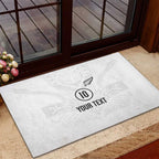 Custom New Zealand Football Rubber Doormat The Whites-Sporty T90 Style - Aussie Hoodie