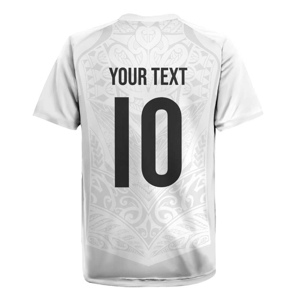 Custom New Zealand Football Rugby Jersey The Whites-Sporty T90 Style - Aussie Hoodie