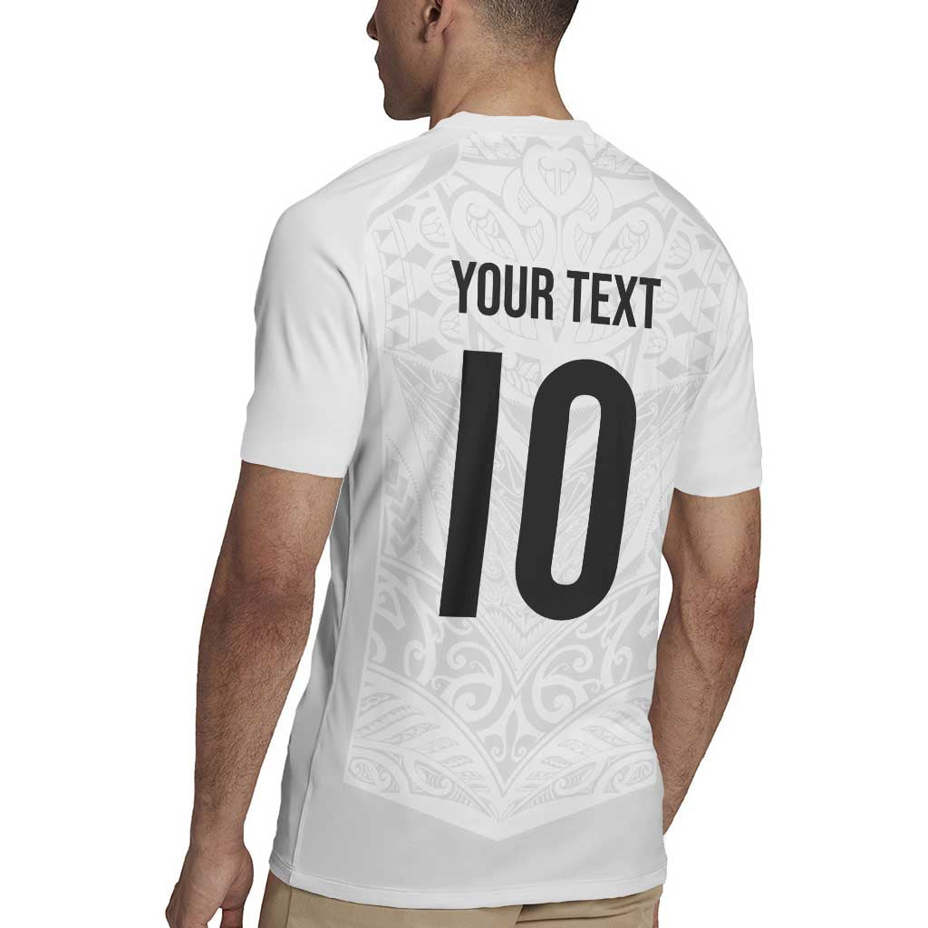 Custom New Zealand Football Rugby Jersey The Whites-Sporty T90 Style - Aussie Hoodie