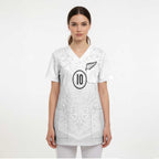 Custom New Zealand Football Scrub Top The Whites-Sporty T90 Style - Aussie Hoodie