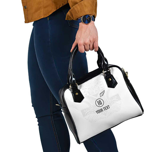 Custom New Zealand Football Shoulder Handbag The Whites-Sporty T90 Style - Aussie Hoodie