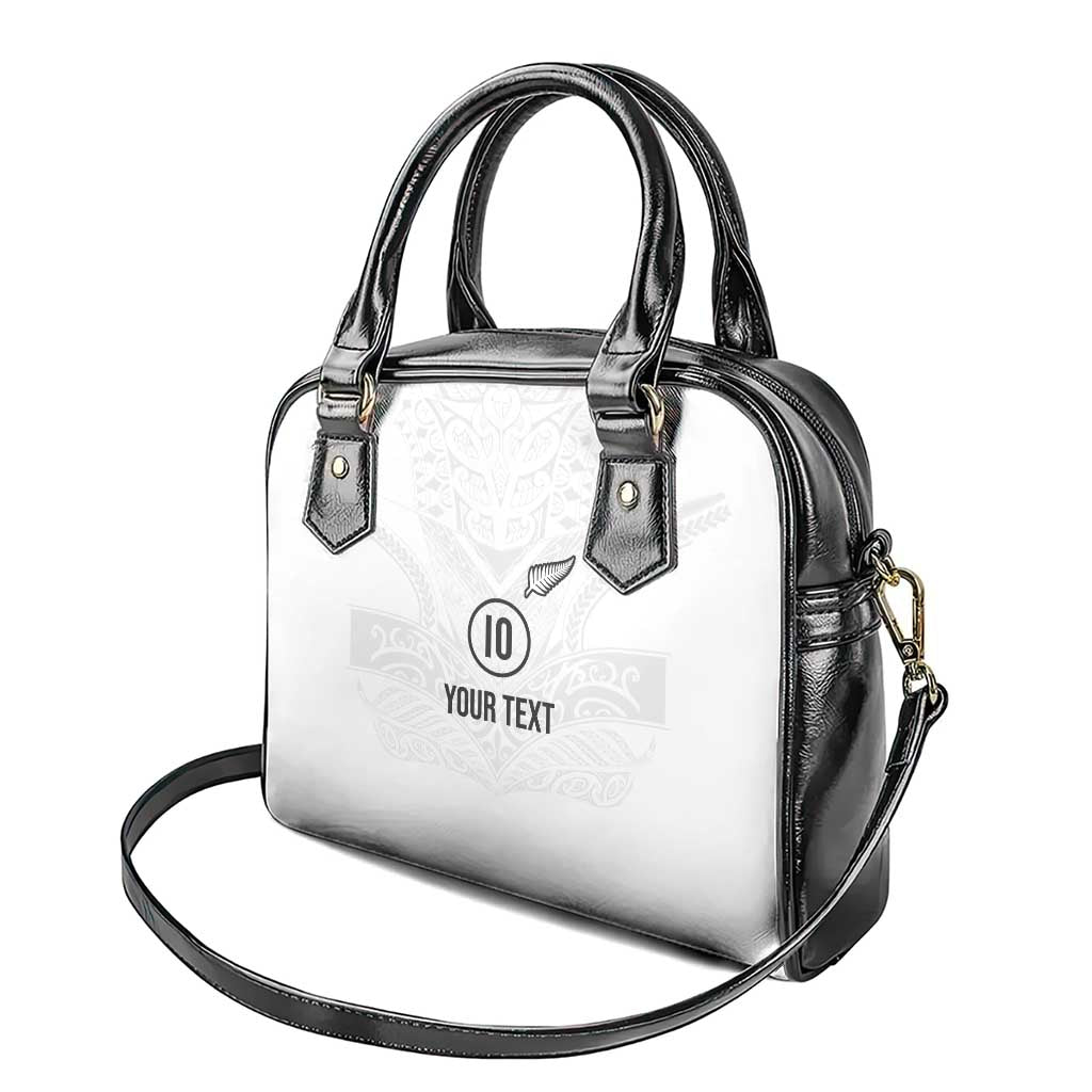 Custom New Zealand Football Shoulder Handbag The Whites-Sporty T90 Style - Aussie Hoodie