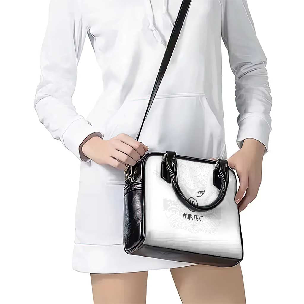 Custom New Zealand Football Shoulder Handbag The Whites-Sporty T90 Style - Aussie Hoodie