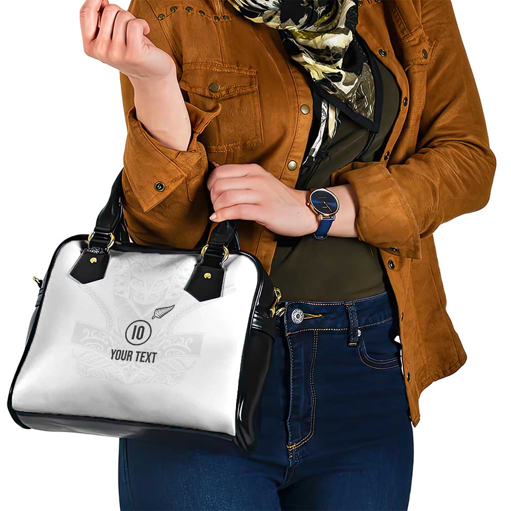 Custom New Zealand Football Shoulder Handbag The Whites-Sporty T90 Style - Aussie Hoodie