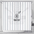 Custom New Zealand Football Shower Curtain The Whites-Sporty T90 Style - Aussie Hoodie