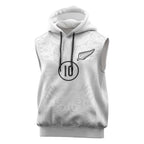 Custom New Zealand Football Sleeveless Hoodie The Whites-Sporty T90 Style - Aussie Hoodie