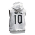 Custom New Zealand Football Sleeveless Hoodie The Whites-Sporty T90 Style - Aussie Hoodie