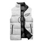 Custom New Zealand Football Sleeveless Puffer Jacket The Whites-Sporty T90 Style - Aussie Hoodie