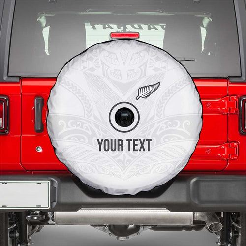 Custom New Zealand Football Spare Tire Cover The Whites-Sporty T90 Style - Aussie Hoodie