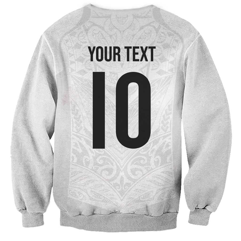 Custom New Zealand Football Sweatshirt The Whites-Sporty T90 Style - Aussie Hoodie
