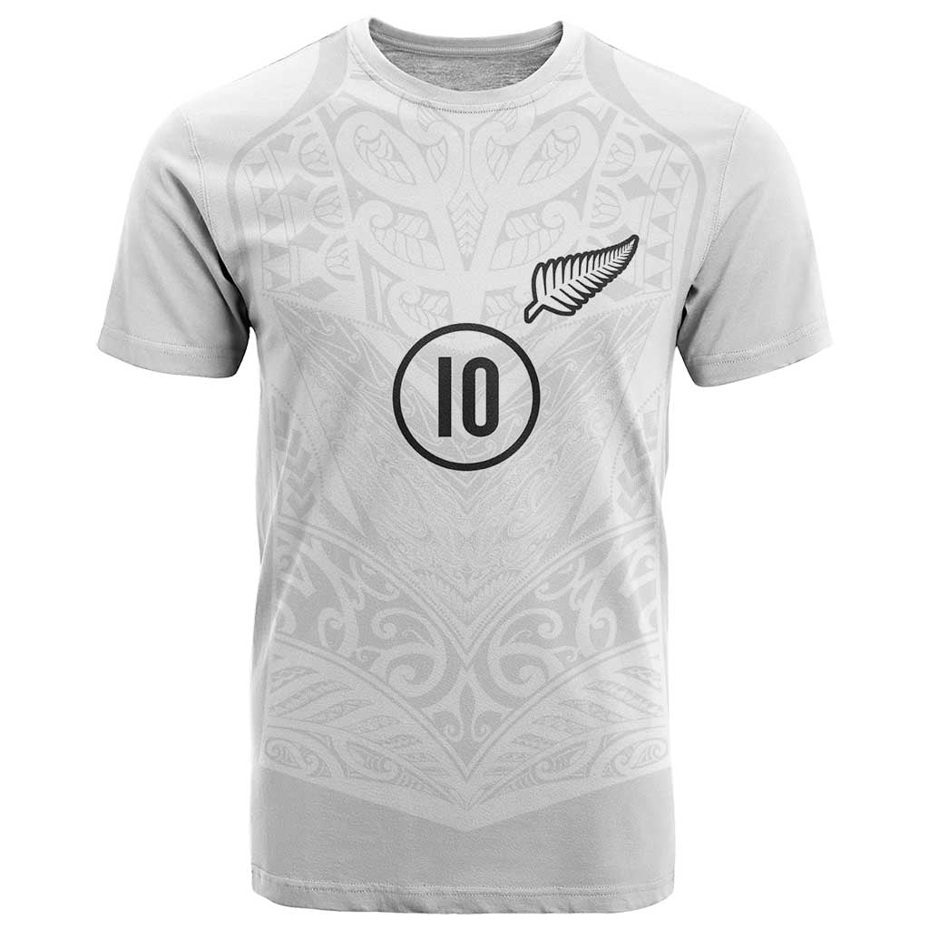 Custom New Zealand Football T Shirt The Whites-Sporty T90 Style - Aussie Hoodie