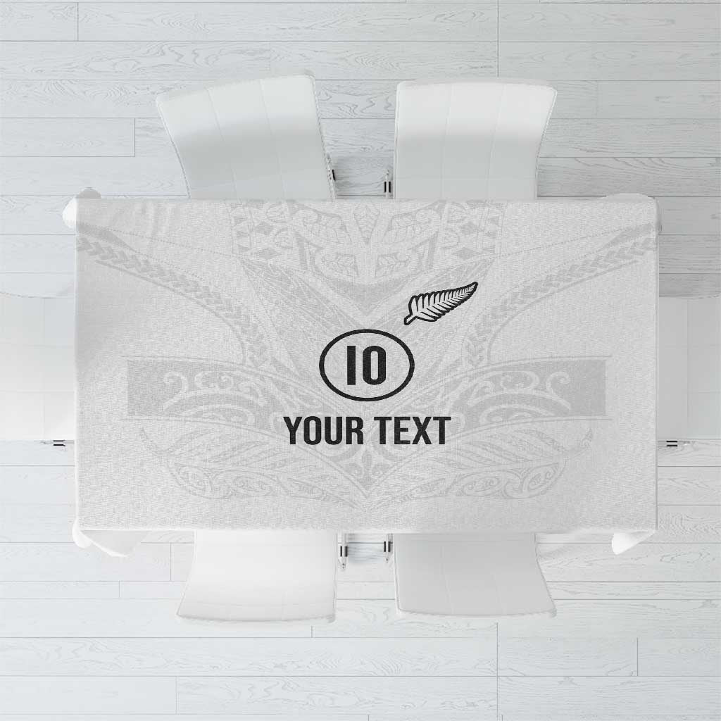 Custom New Zealand Football Tablecloth The Whites-Sporty T90 Style - Aussie Hoodie