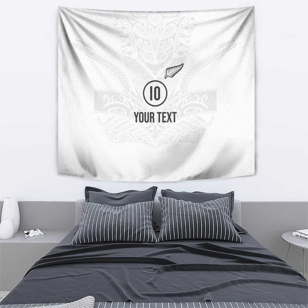 Custom New Zealand Football Tapestry The Whites-Sporty T90 Style - Aussie Hoodie