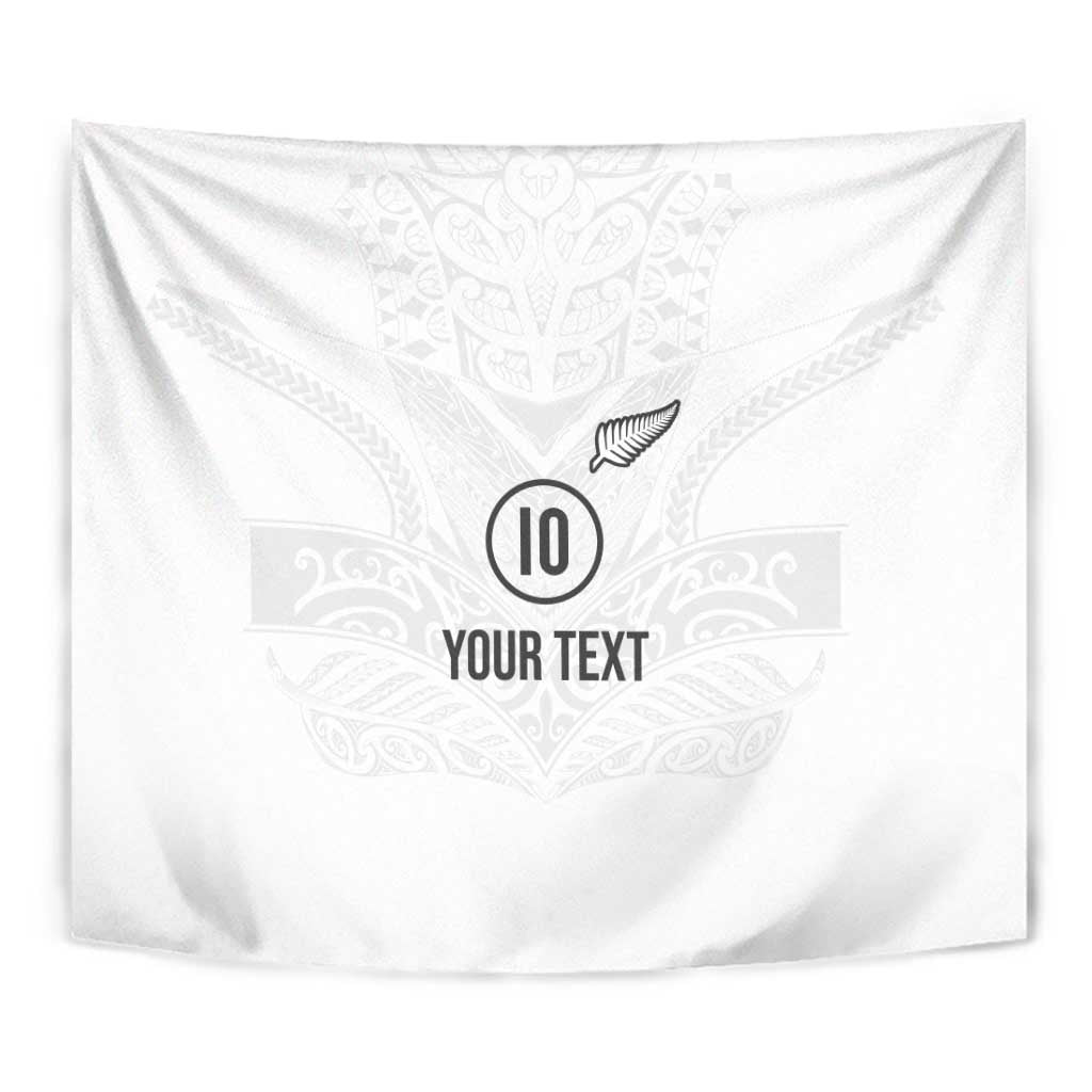 Custom New Zealand Football Tapestry The Whites-Sporty T90 Style - Aussie Hoodie