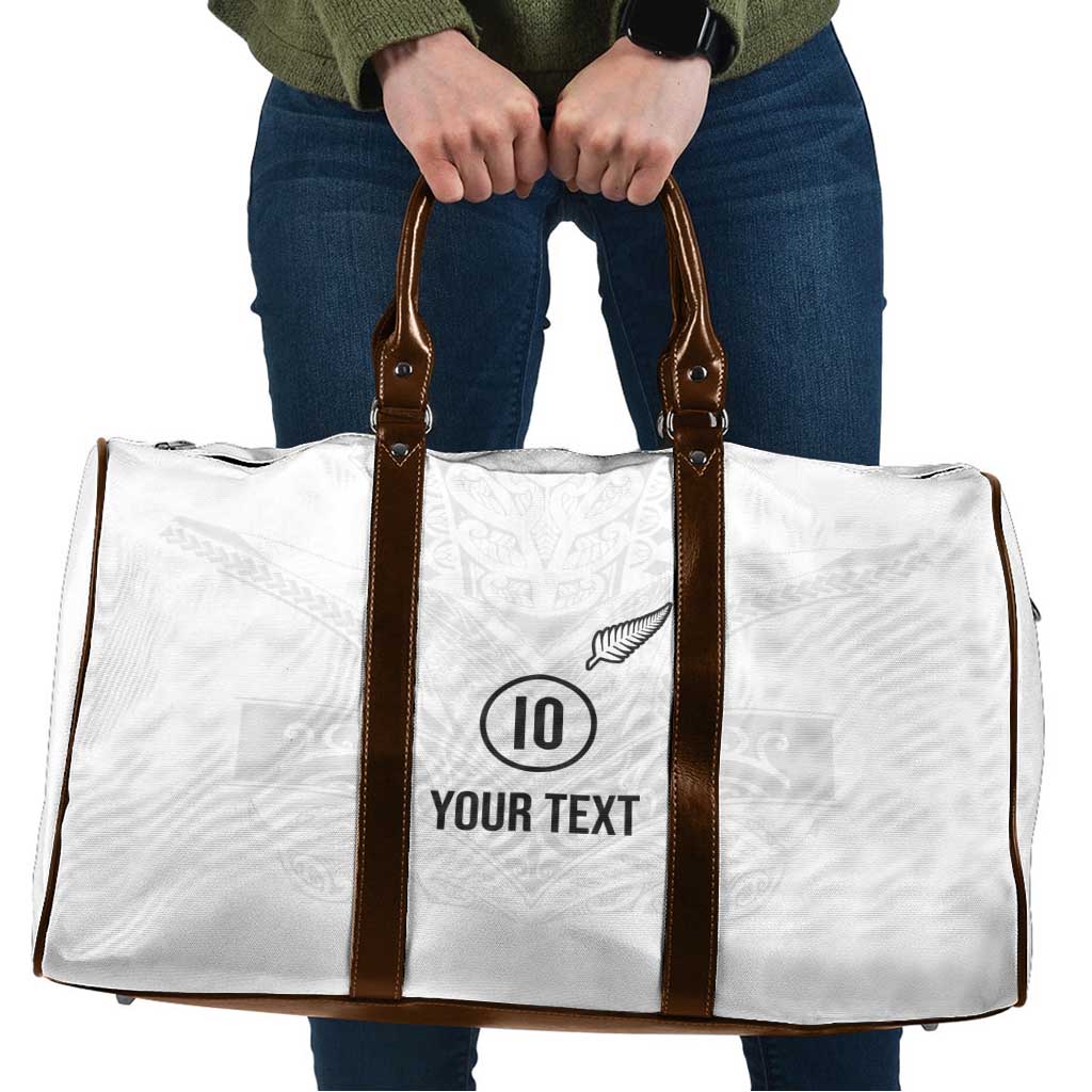 Custom New Zealand Football Travel Bag The Whites-Sporty T90 Style - Aussie Hoodie