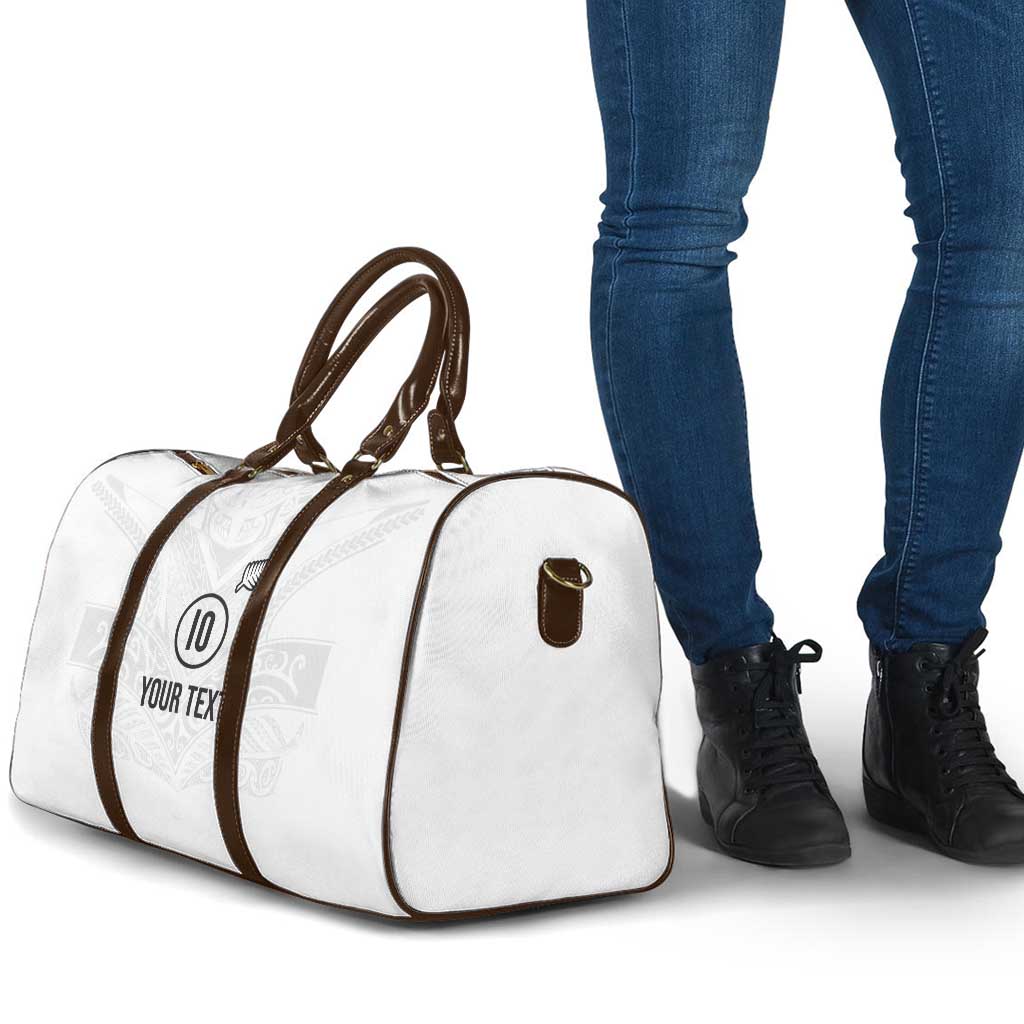 Custom New Zealand Football Travel Bag The Whites-Sporty T90 Style - Aussie Hoodie