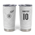 Custom New Zealand Football Tumbler Cup The Whites-Sporty T90 Style - Aussie Hoodie