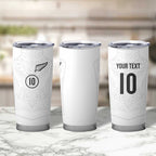 Custom New Zealand Football Tumbler Cup The Whites-Sporty T90 Style - Aussie Hoodie