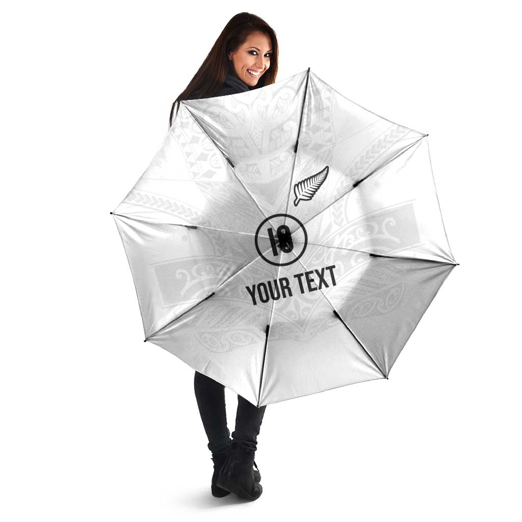 Custom New Zealand Football Umbrella The Whites-Sporty T90 Style - Aussie Hoodie