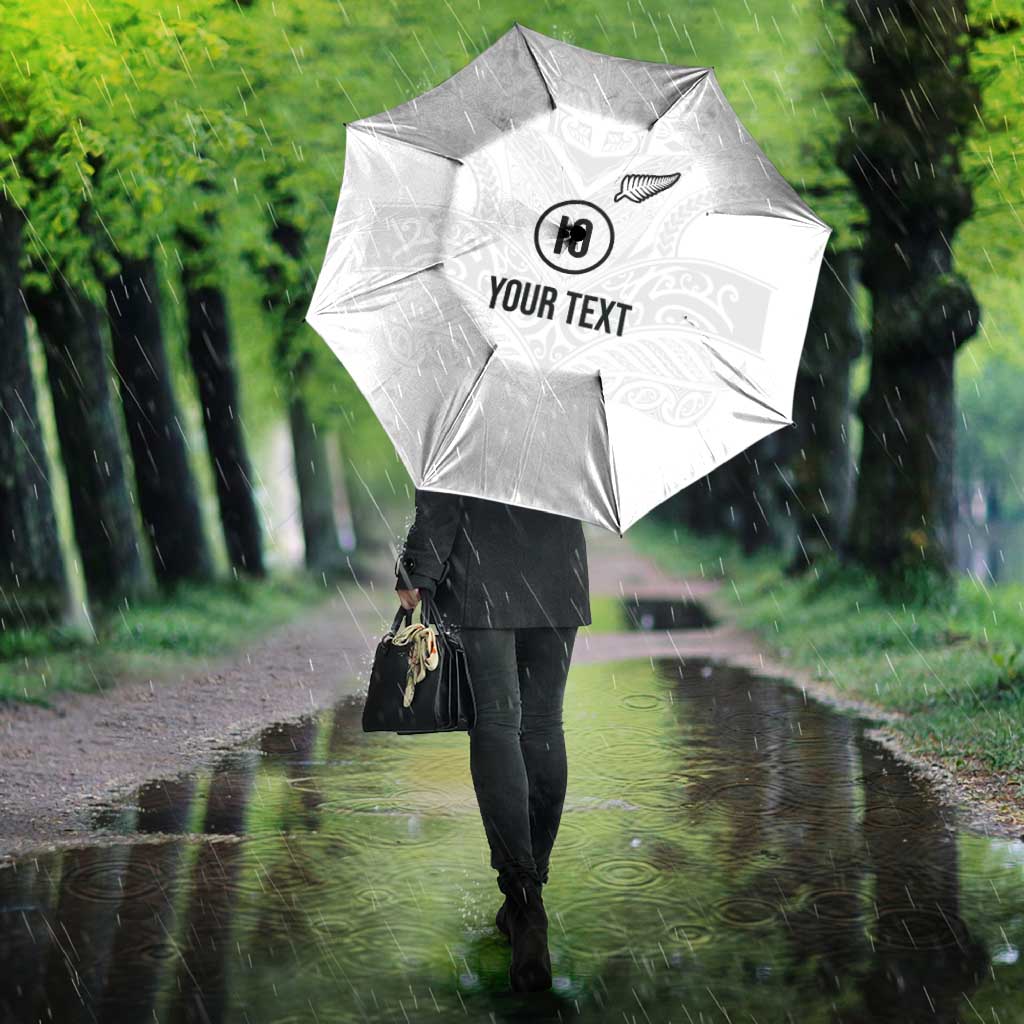 Custom New Zealand Football Umbrella The Whites-Sporty T90 Style - Aussie Hoodie