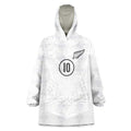 Custom New Zealand Football Wearable Blanket Hoodie The Whites-Sporty T90 Style - Aussie Hoodie